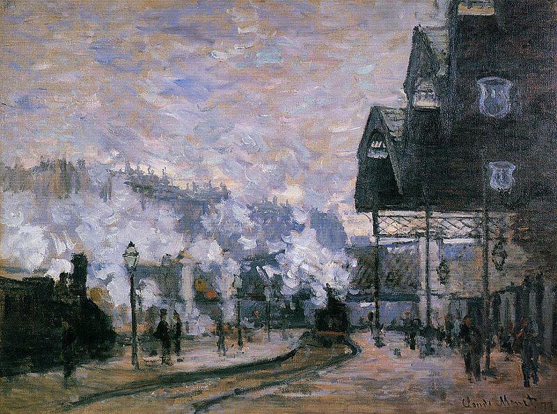 Claude Monet Saint-Lazare Station, the Western Region Goods Sheds Spain oil painting art